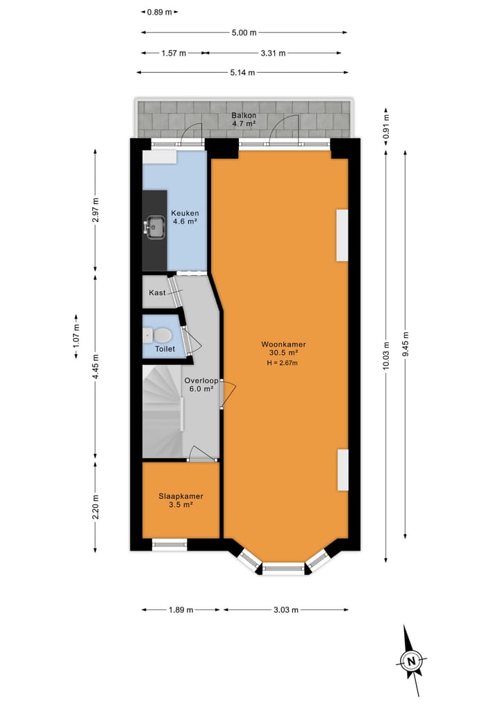 Foto 30 van Marconistraat 12-B