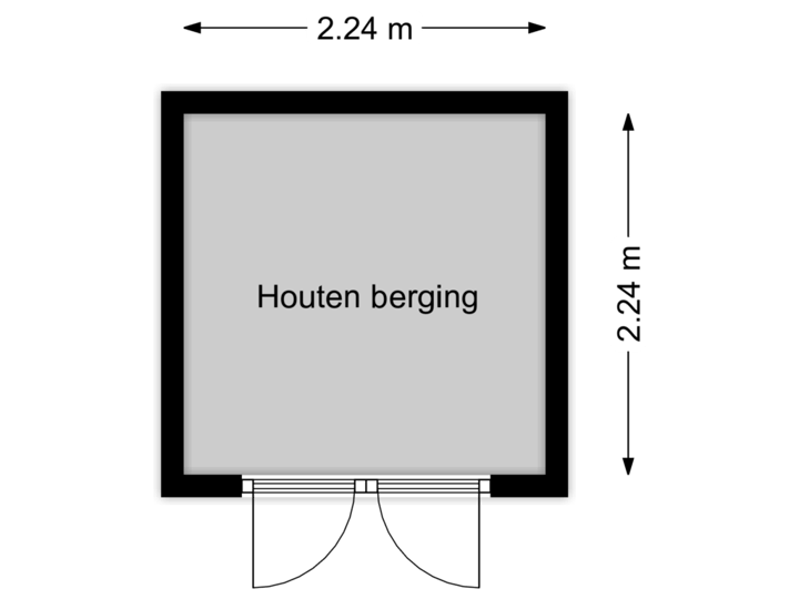 Houten berging