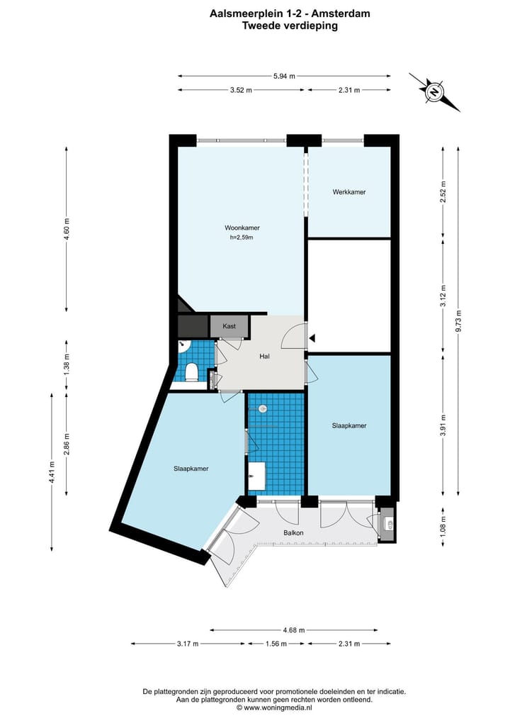 Foto 24 van Aalsmeerplein 1-2