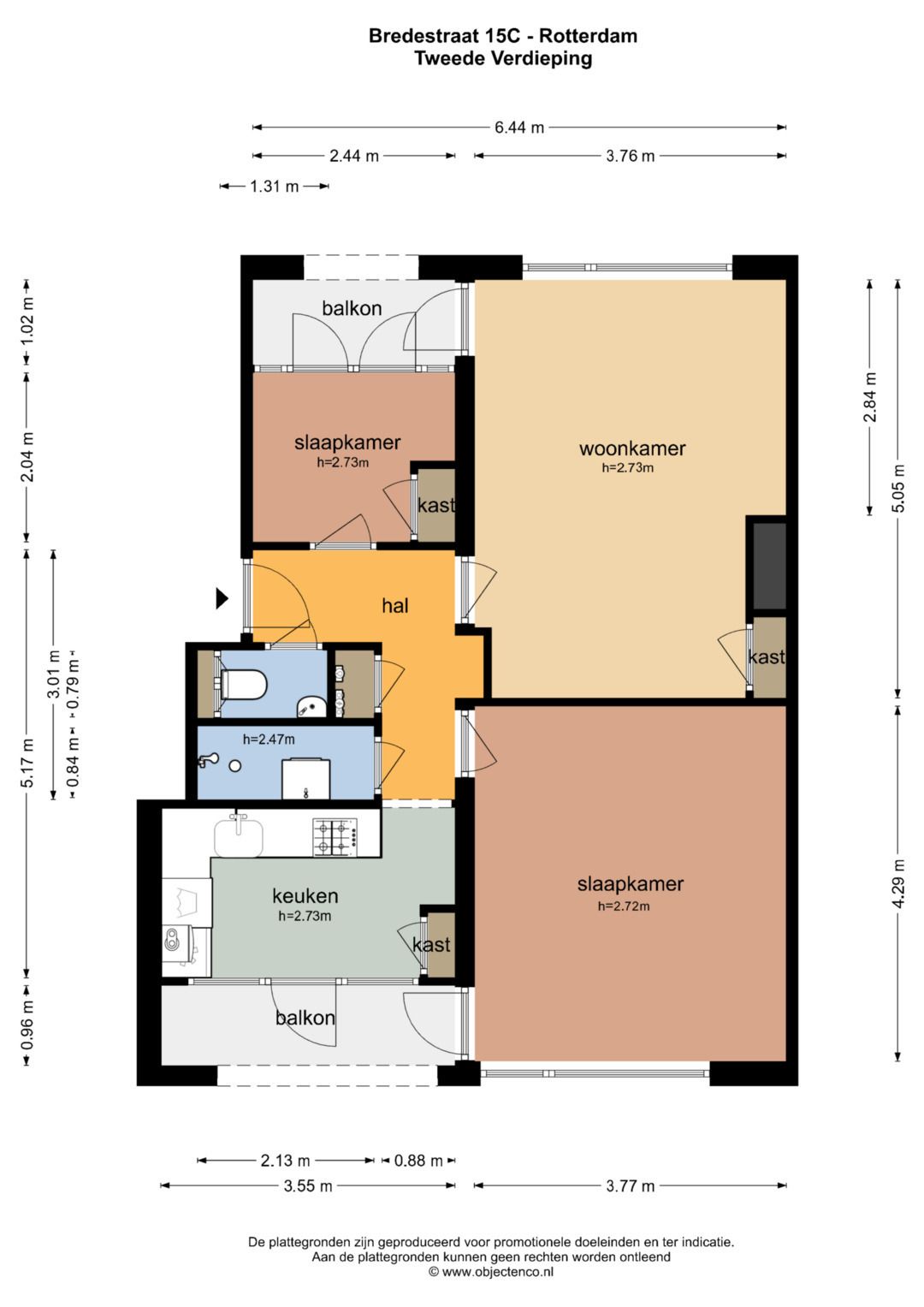 Foto 25 van Bredestraat 15-C