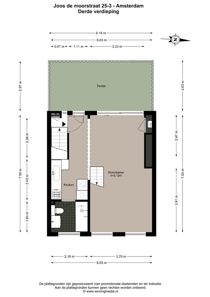 Foto 26 van Joos de Moorstraat 25-3