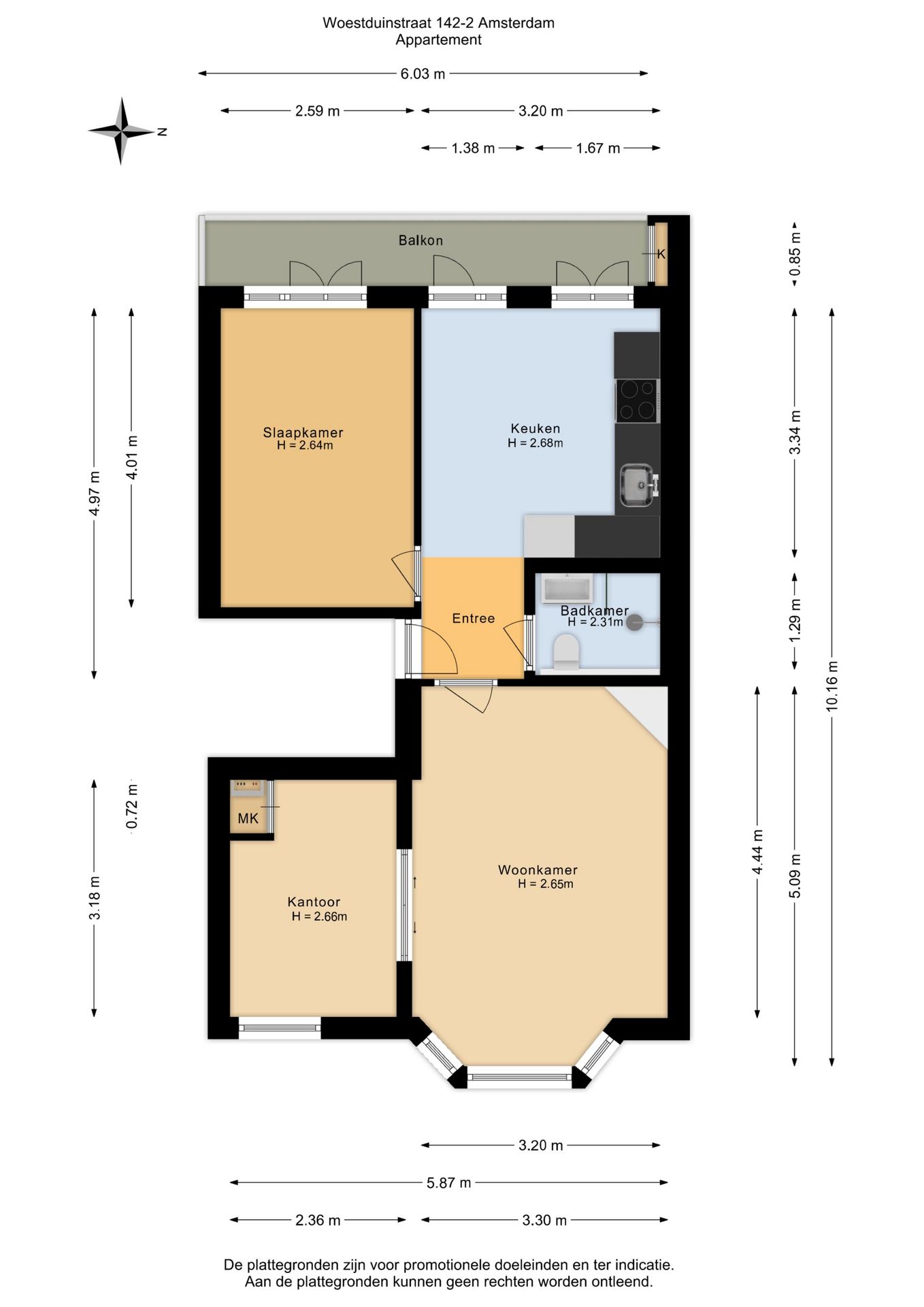 Foto 34 van Woestduinstraat 142-2
