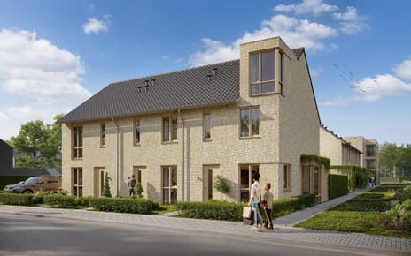 Foto van Hoekwoning met erker Hoekwoning