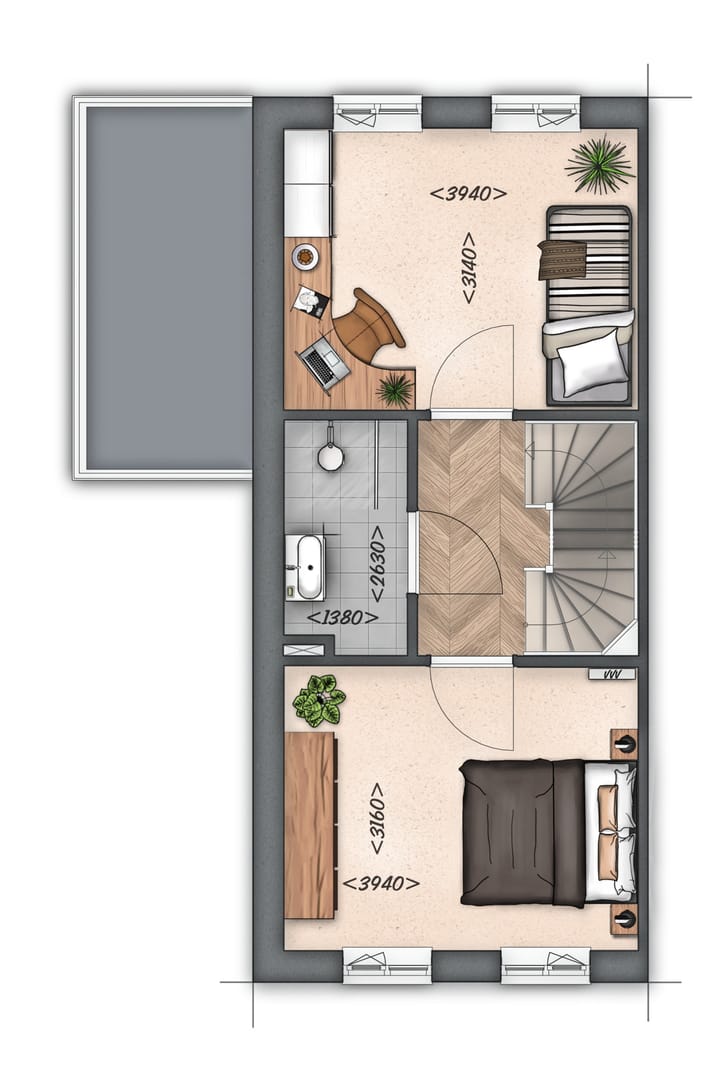 Foto 3 van Hoekwoning (Bouwnr. 8)