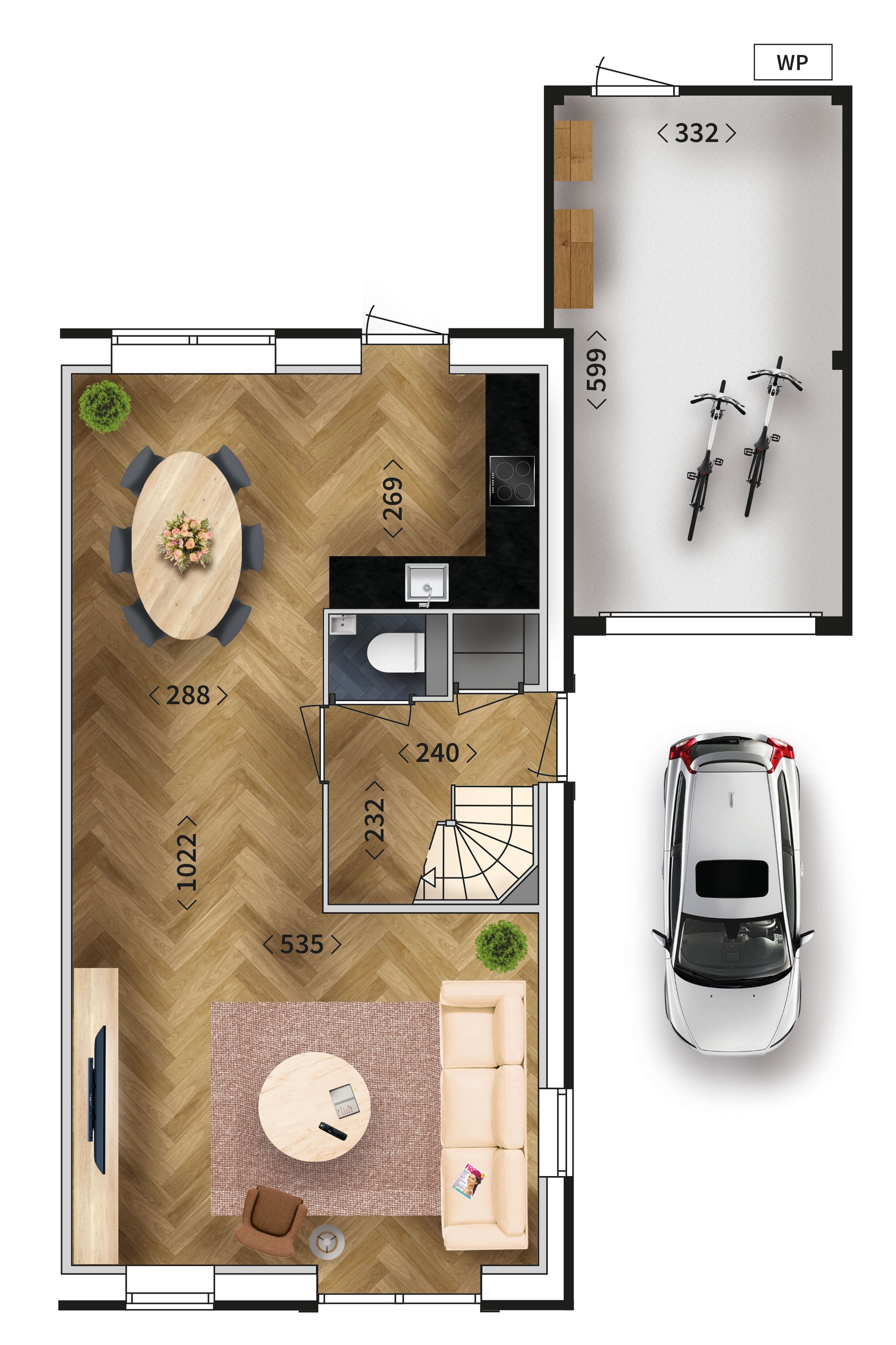 Foto 3 van Twee-onder-een-kapwoning Pimpernel (Bouwnr. 4)