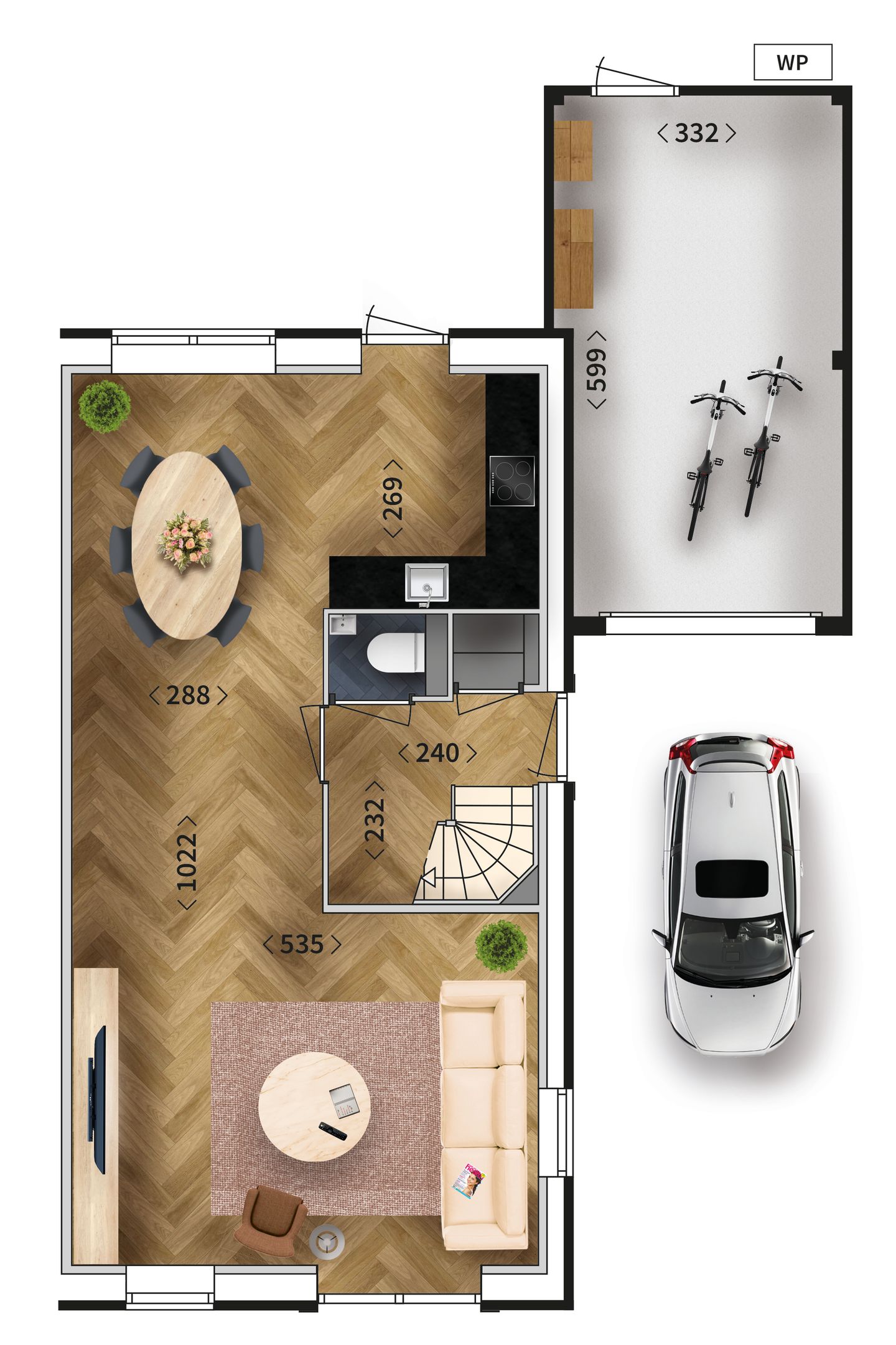 Foto 4 van Twee-onder-een-kapwoning Pimpernel (Bouwnr. 28)