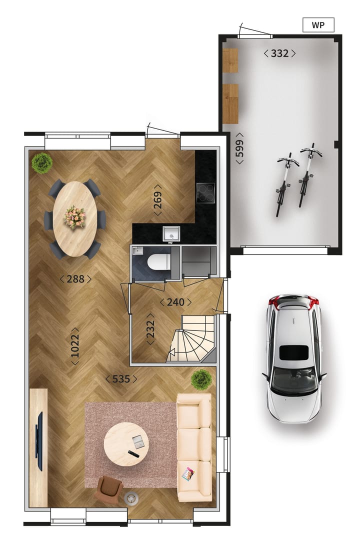 Foto 4 van Twee-onder-een-kapwoning Pimpernel (Bouwnr. 28)