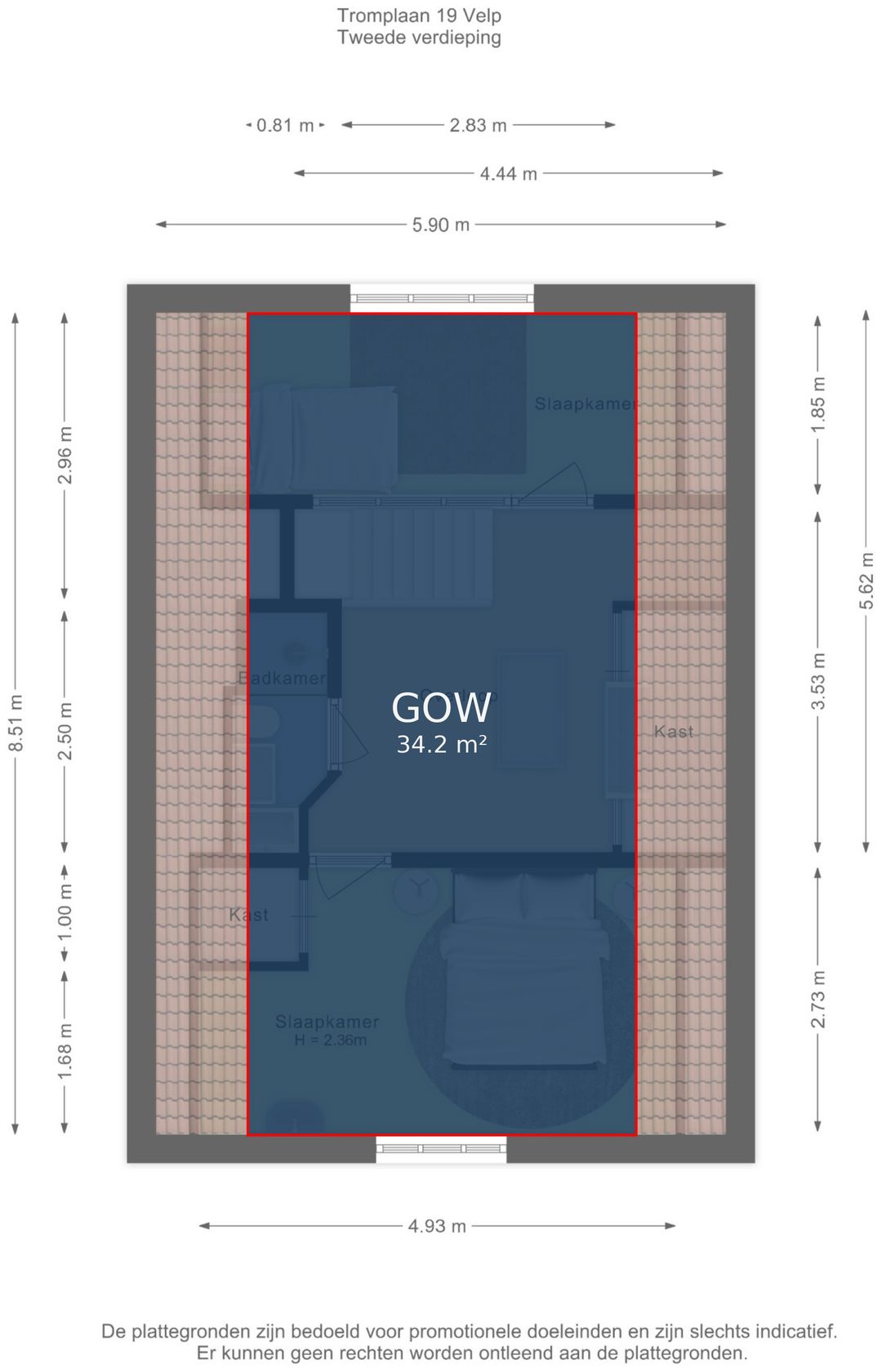 Foto 92 van Tromplaan 19