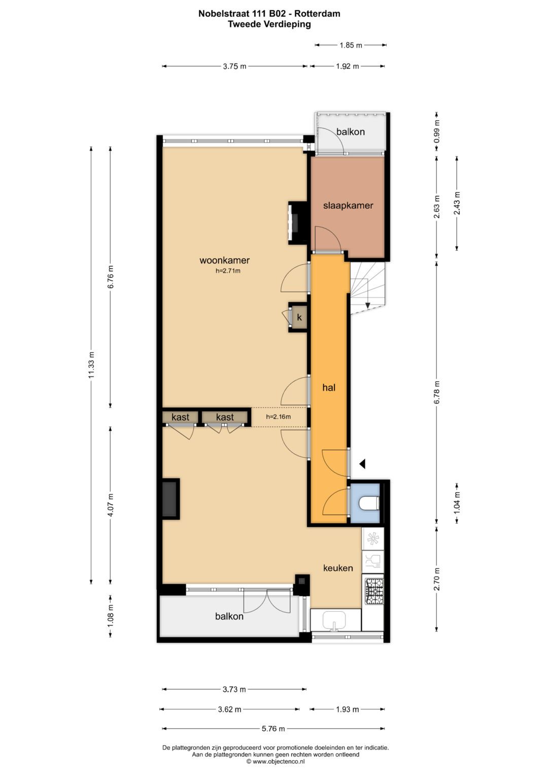 Foto 40 van Nobelstraat 111-B02