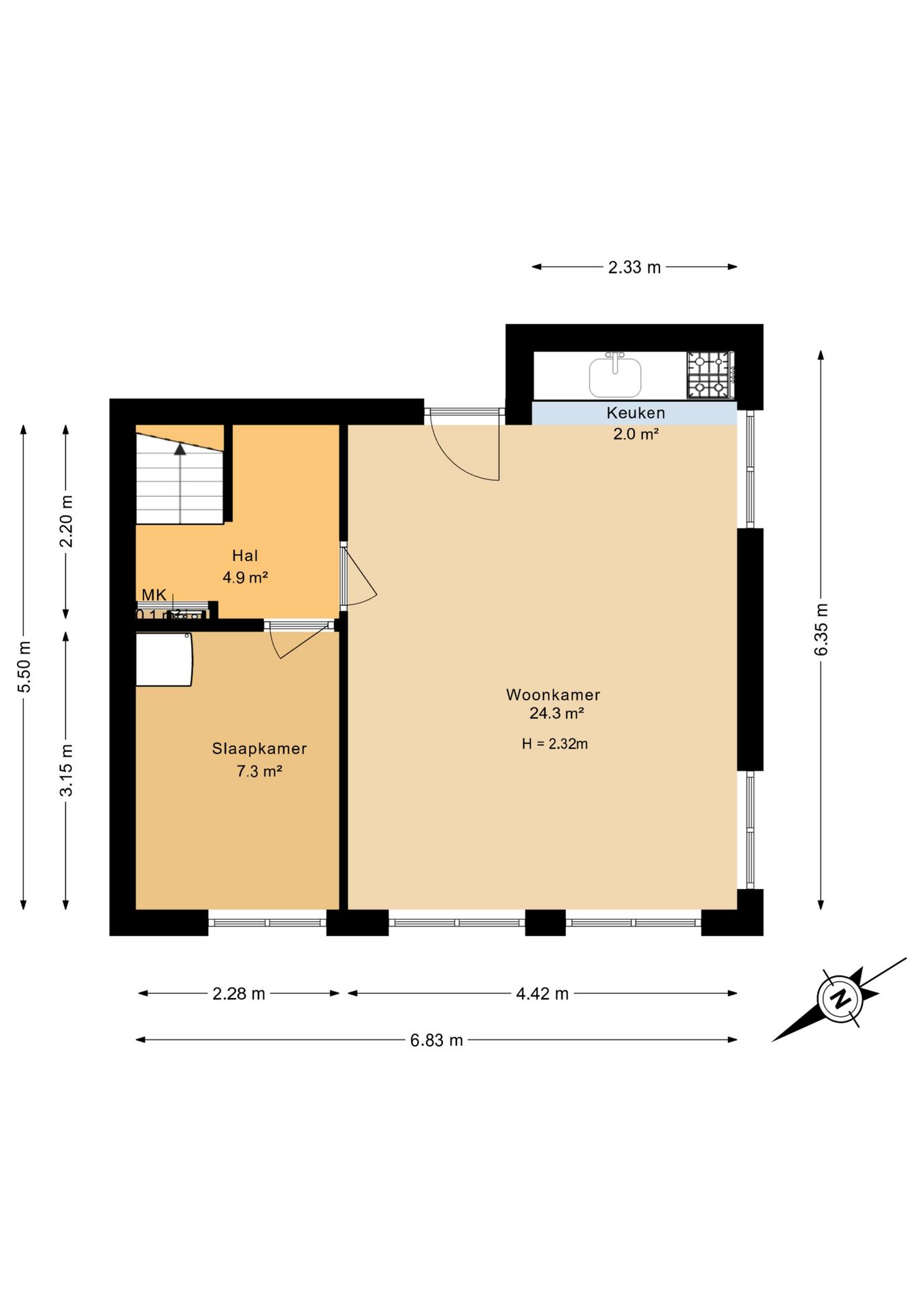 Foto 30 van Korfmakersstraat 1-E