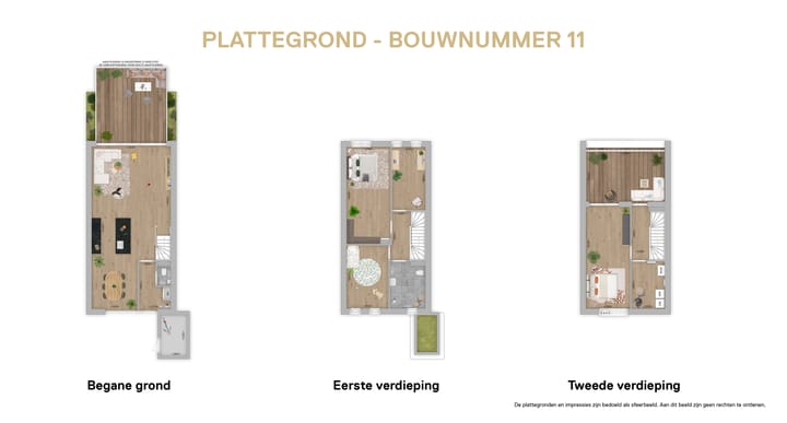 Foto 3 van Tussenwoning (Bouwnr. 11)