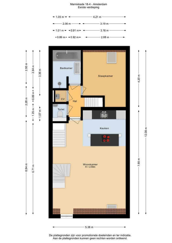 Foto 31 van Marnixkade 18-4
