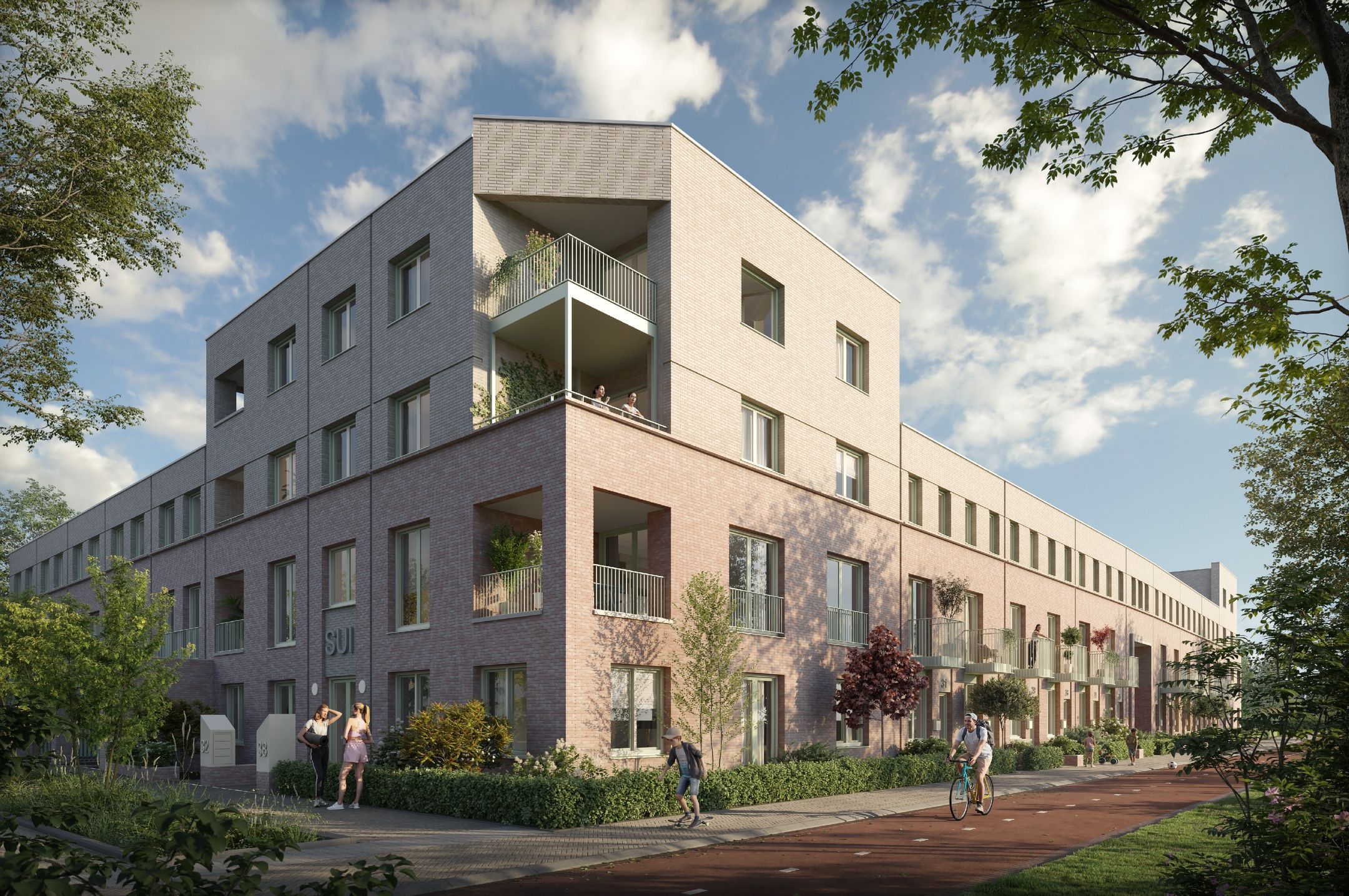 Buying a house in The Netherlands., De Suikerzijde II - Portiek appartement KG (Bouwnr. 18)