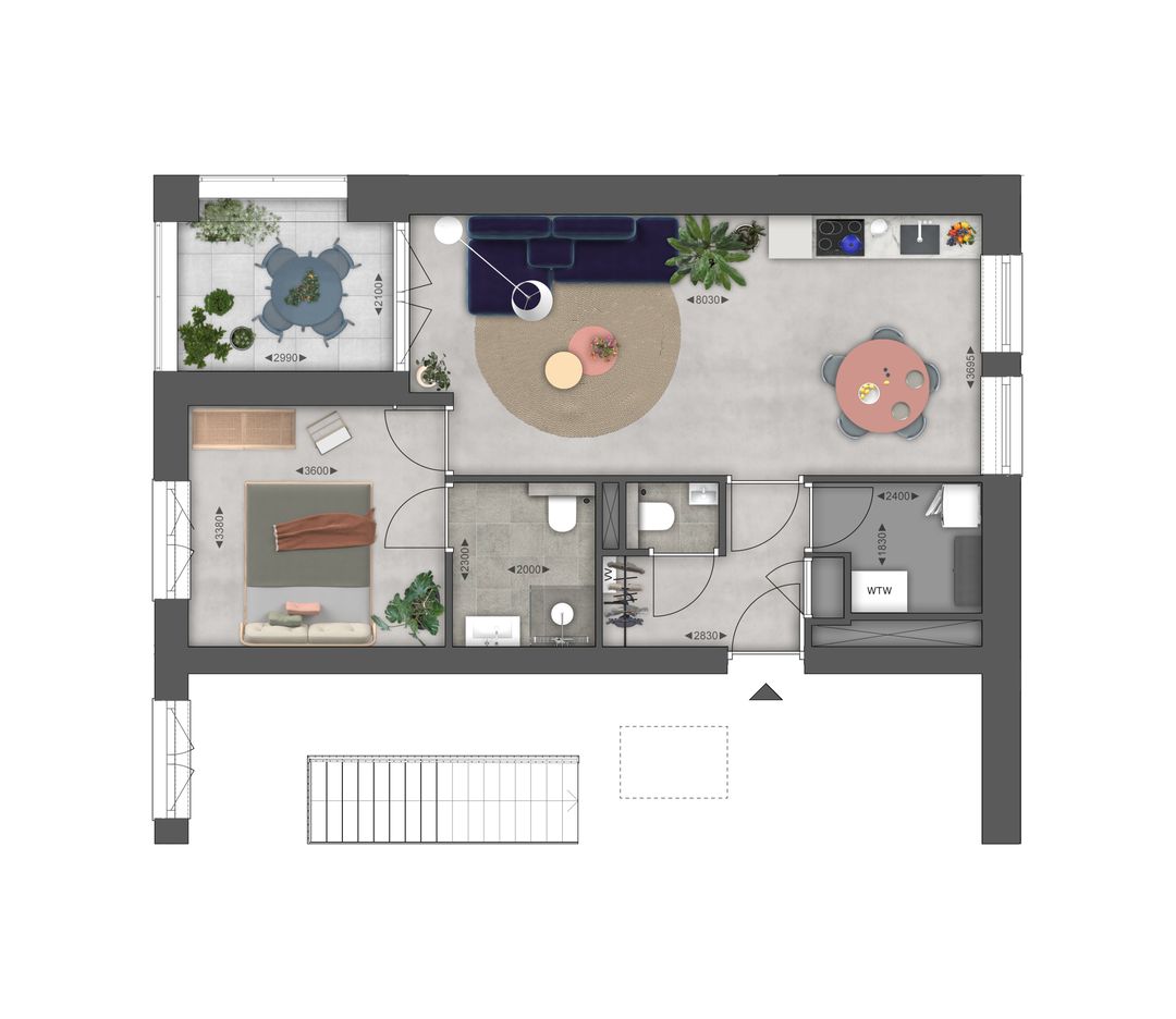 Foto 7 van De Suikerzijde II - Portiek appartement KG (Bouwnr. 18)