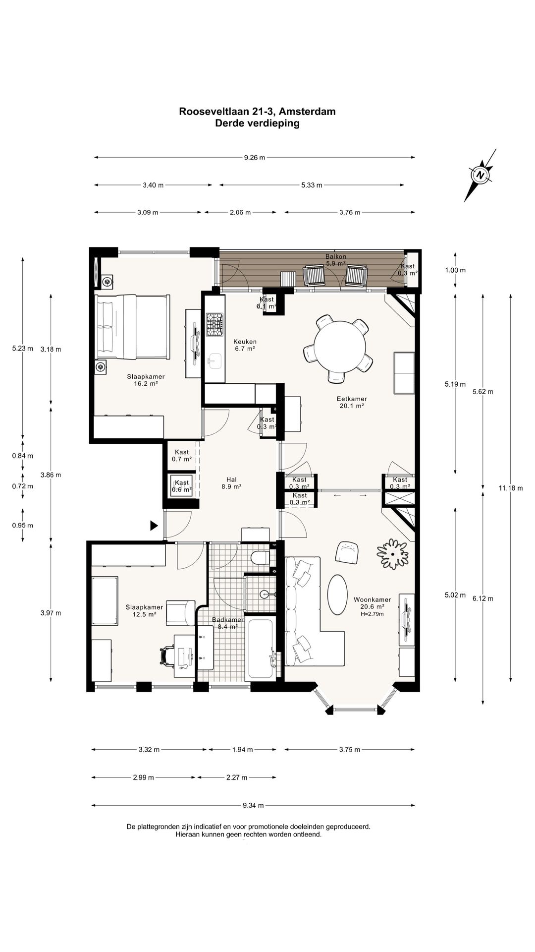 Foto 31 van Rooseveltlaan 21-3