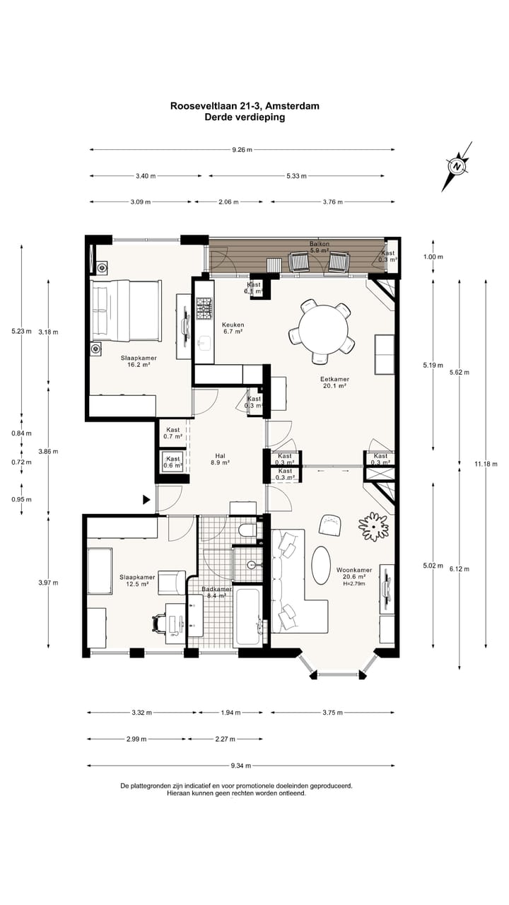 Foto 31 van Rooseveltlaan 21-3