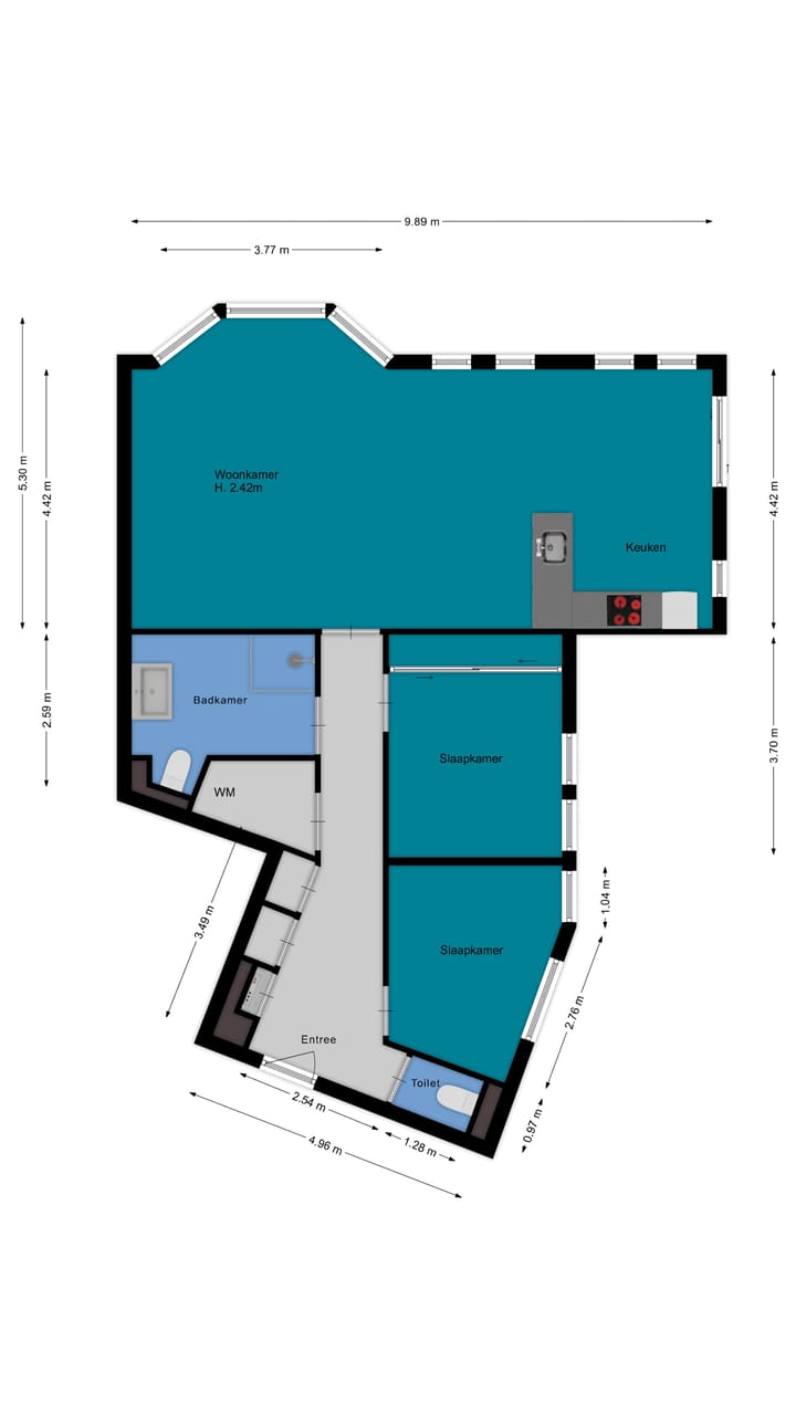 Foto 34 van Spiegeldwarsstraat 7