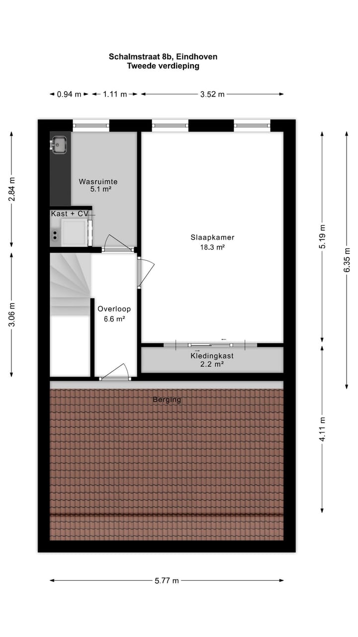Foto 34 van Schalmstraat 8-B