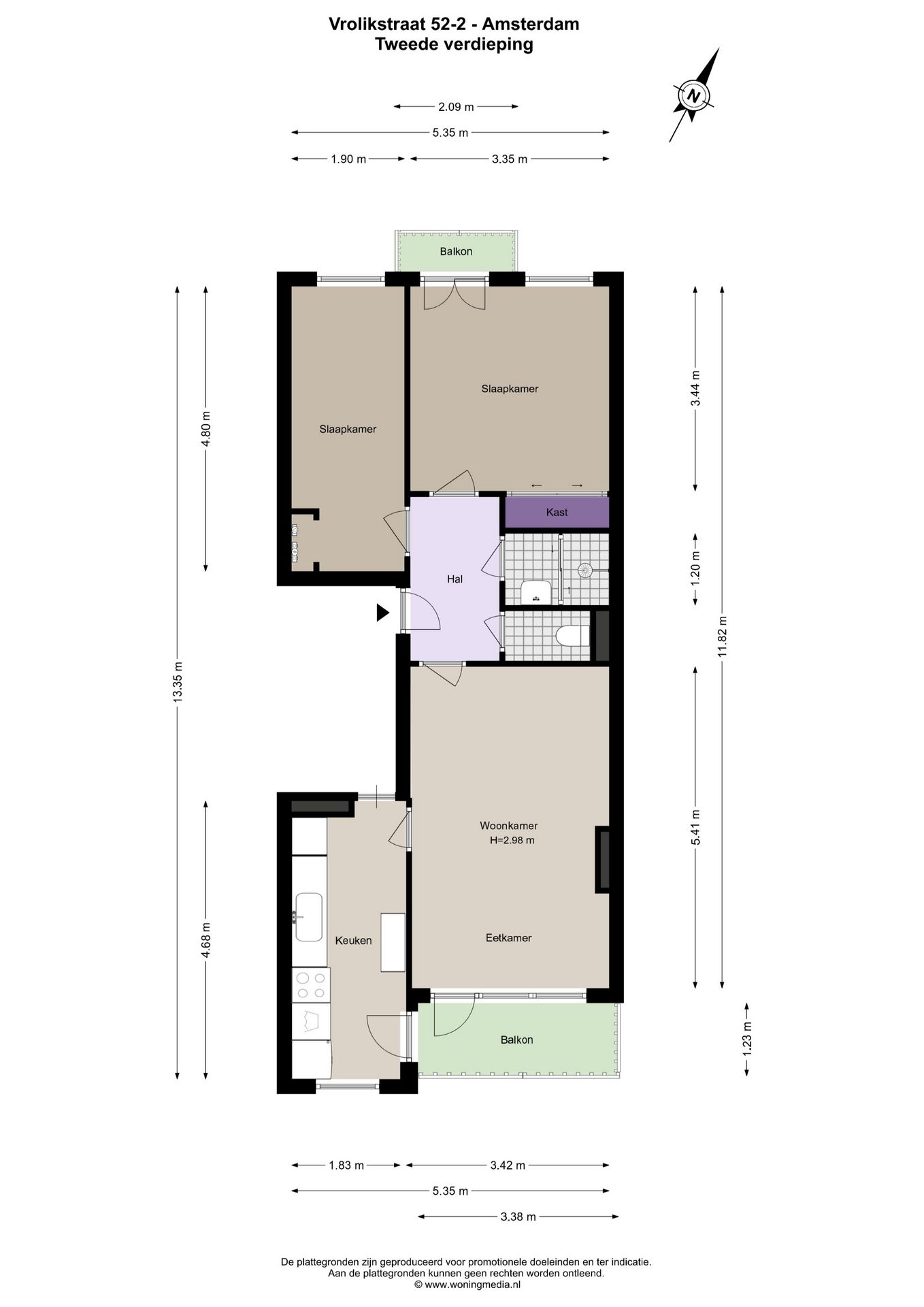 Photo 24 of Vrolikstraat 52-2