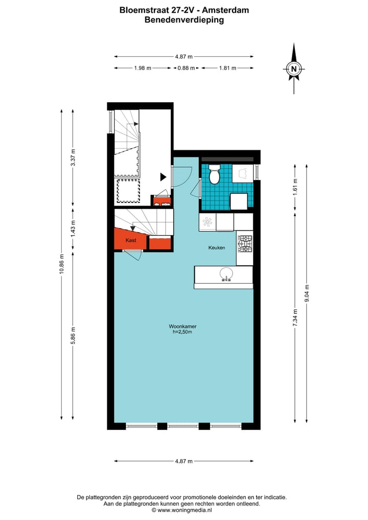 Foto 26 van Bloemstraat 27-2V