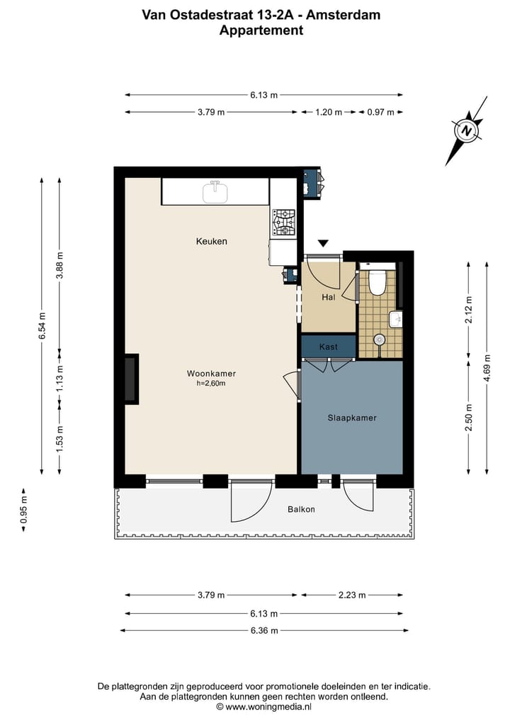 Foto 25 van Van Ostadestraat 13-2A
