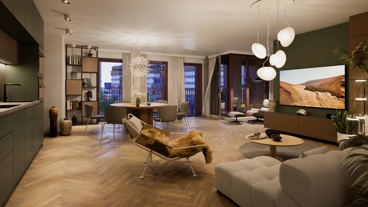 Foto van Type F1 - 3-kamer appartement Galerijflat