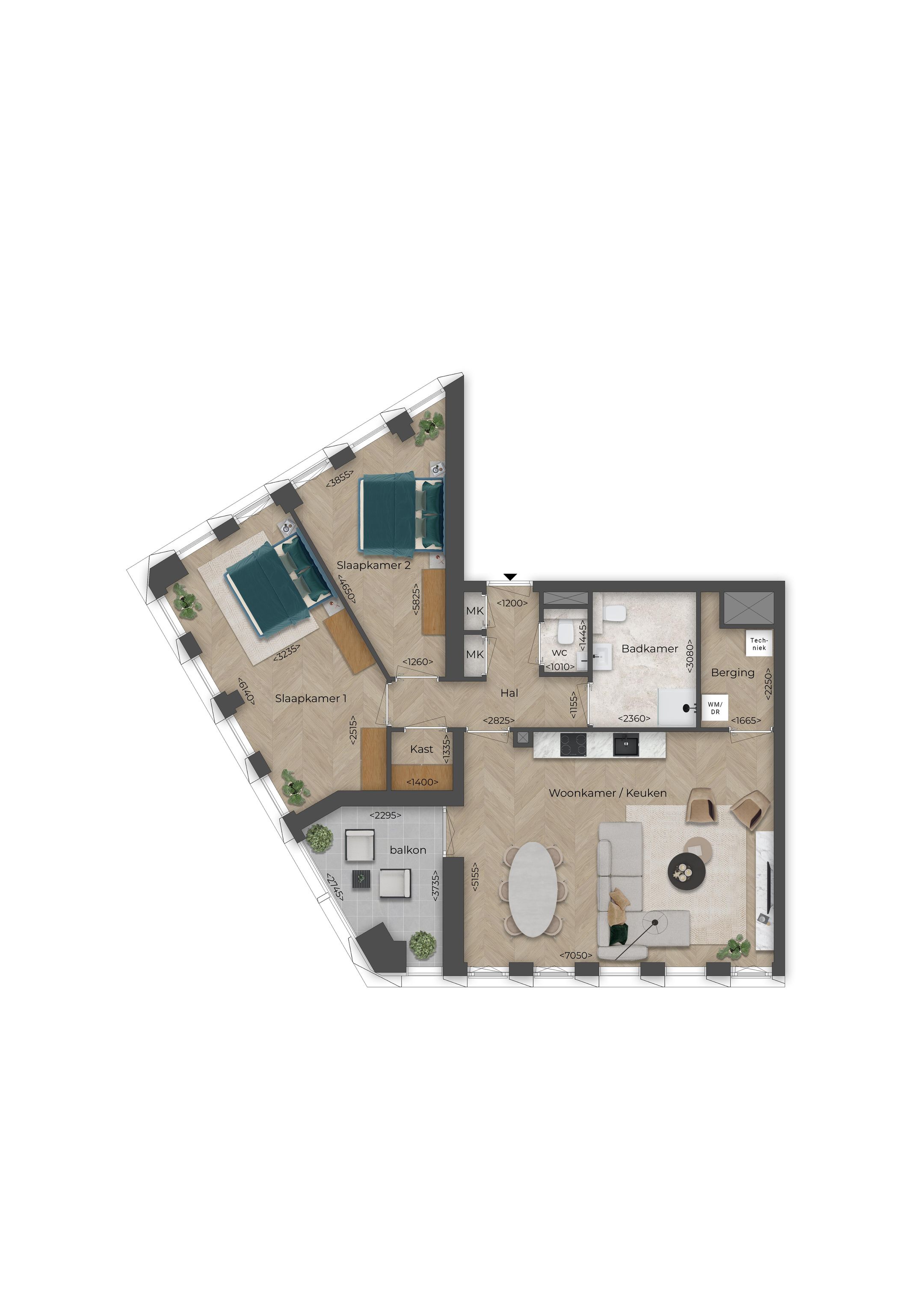 Foto 15 van Type J2 - 4 kamer appartement (Bouwnr. P41)