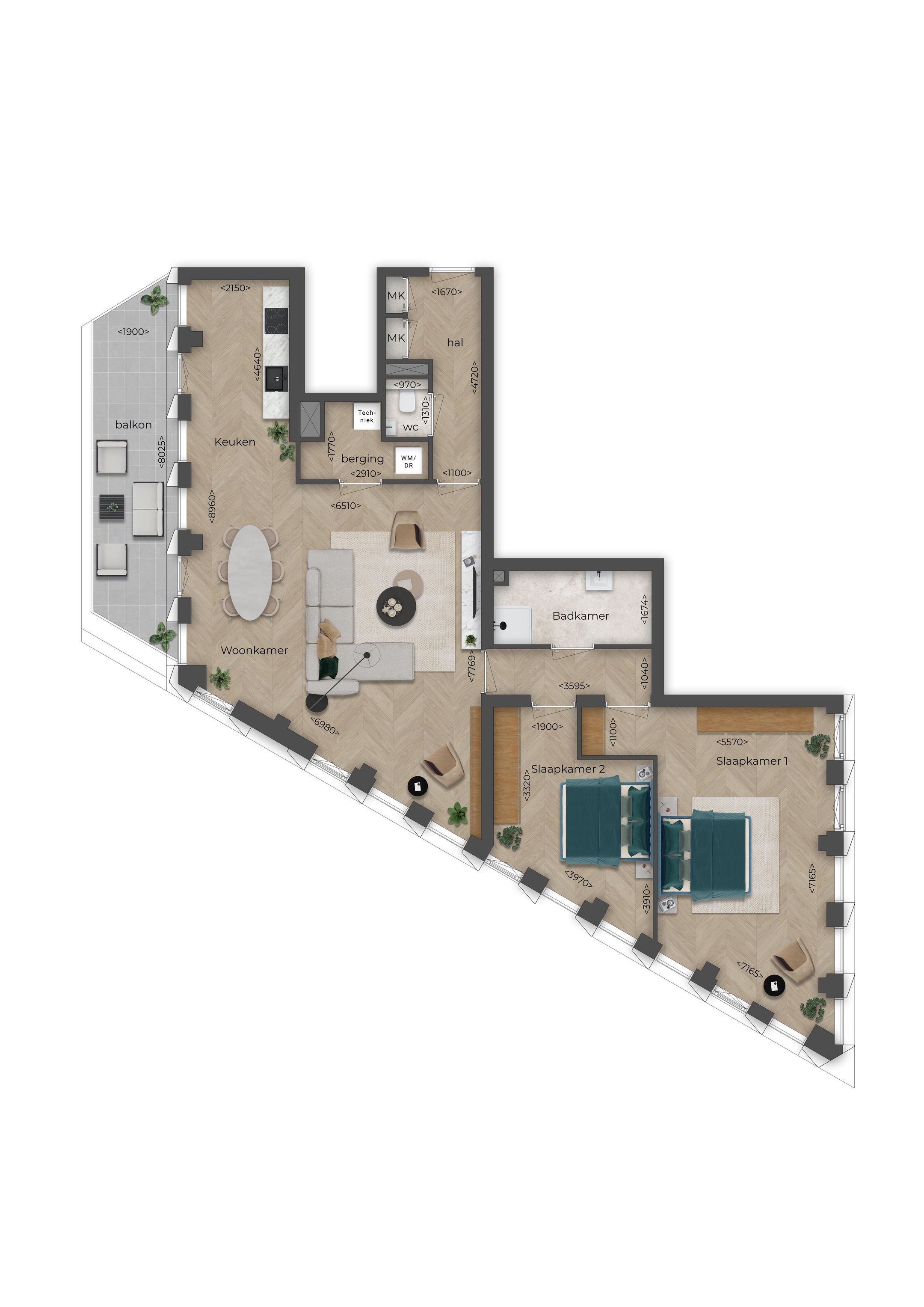 Foto 15 van Type K1 - 3-kamer appartement (Bouwnr. P15)