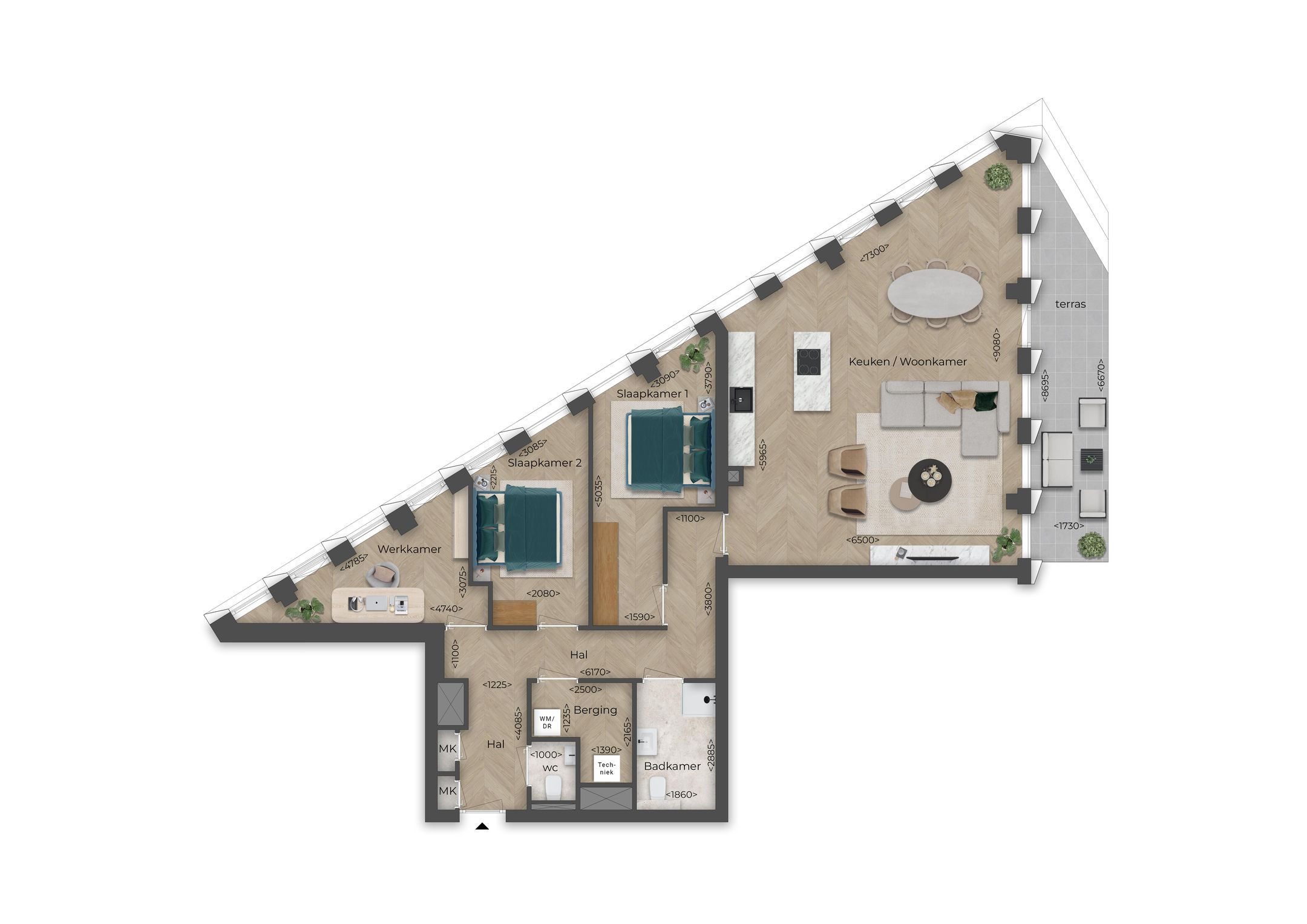 Foto 15 van Type L - 4-kamer appartement (Bouwnr. P27)