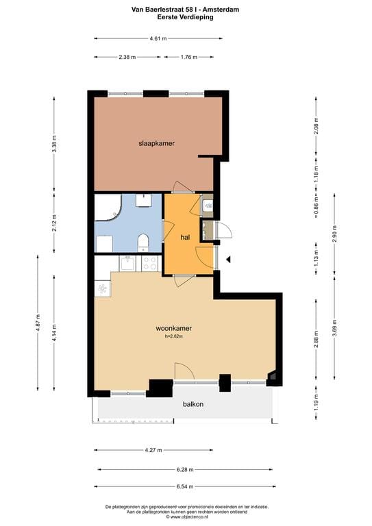 Foto 16 van Van Baerlestraat 58-1