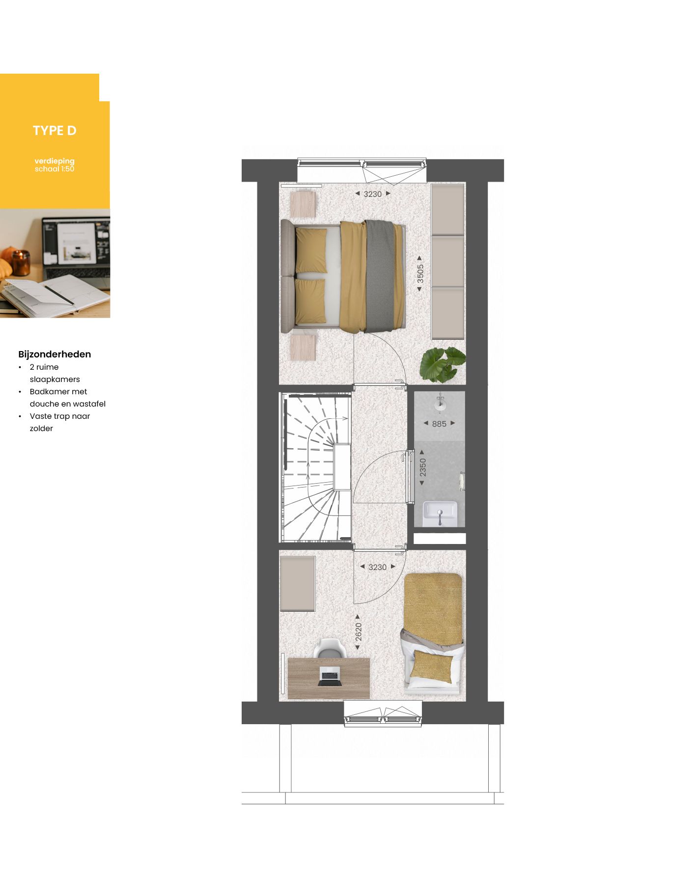 Foto 4 van Tussenwoning type D (Bouwnr. 225)