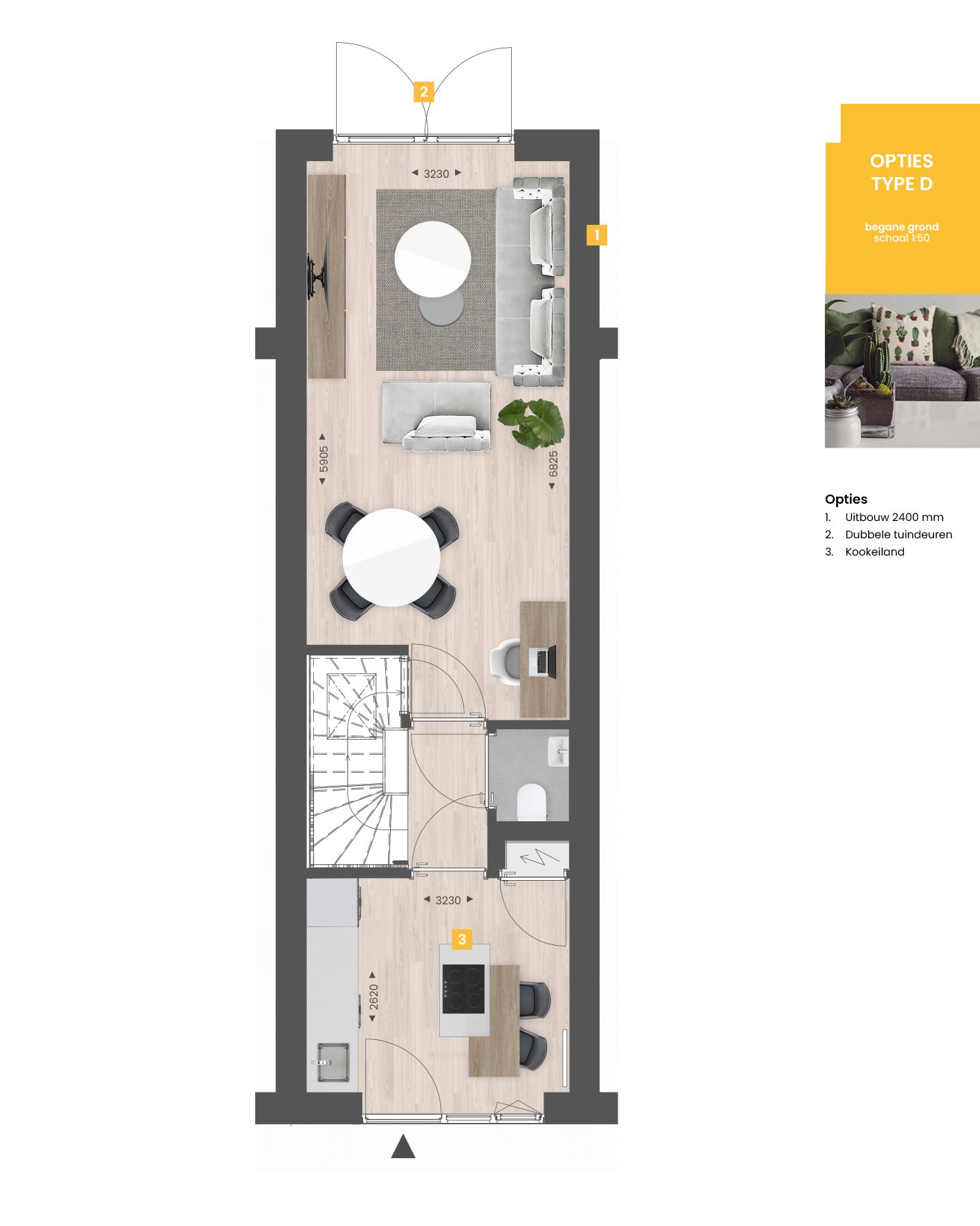Foto 3 van Tussenwoning type D (Bouwnr. 242)