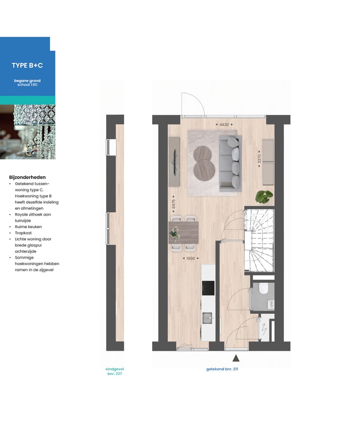 Foto 2 van Eindwoning type B (Bouwnr. 222)