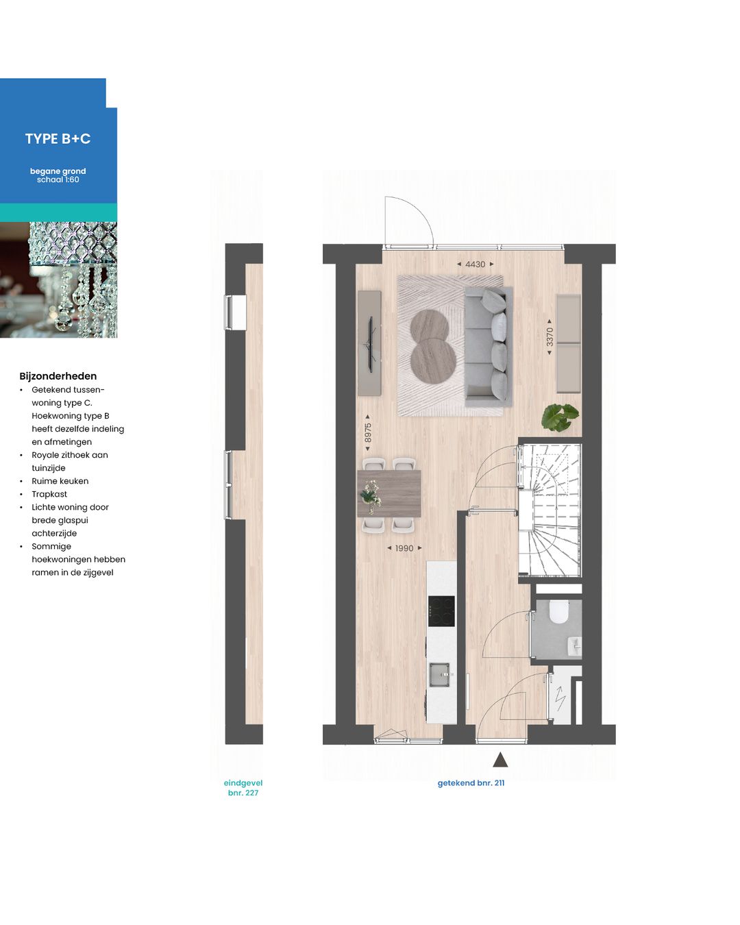 Foto 2 van Tussenwoning type C (Bouwnr. 211)