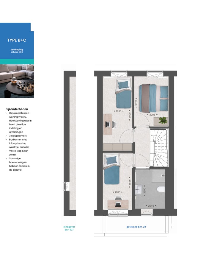 Foto 4 van Tussenwoning type C (Bouwnr. 238)