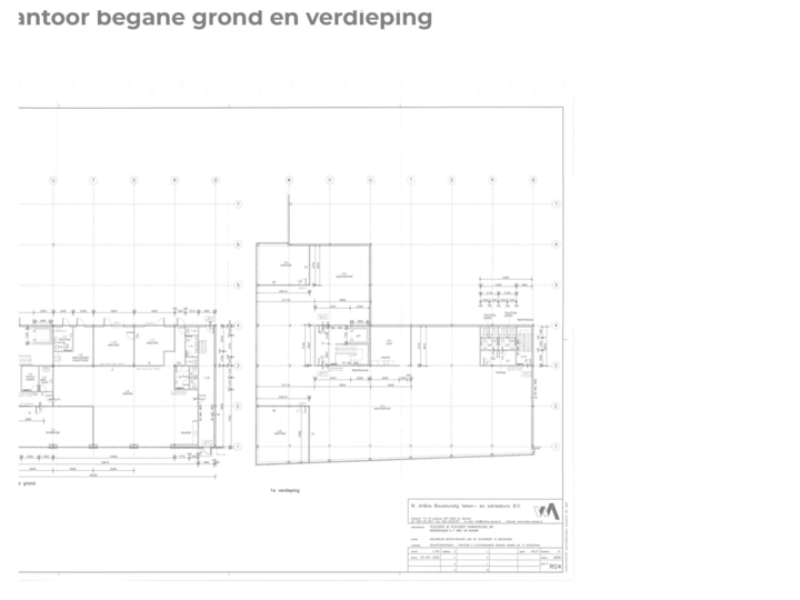 Kantoorruimte begane grond en eerste verdieping
