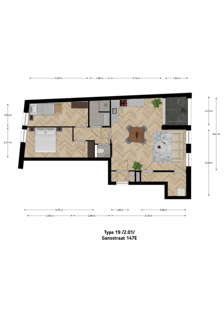 Foto 2 van Gansstraat 147-E