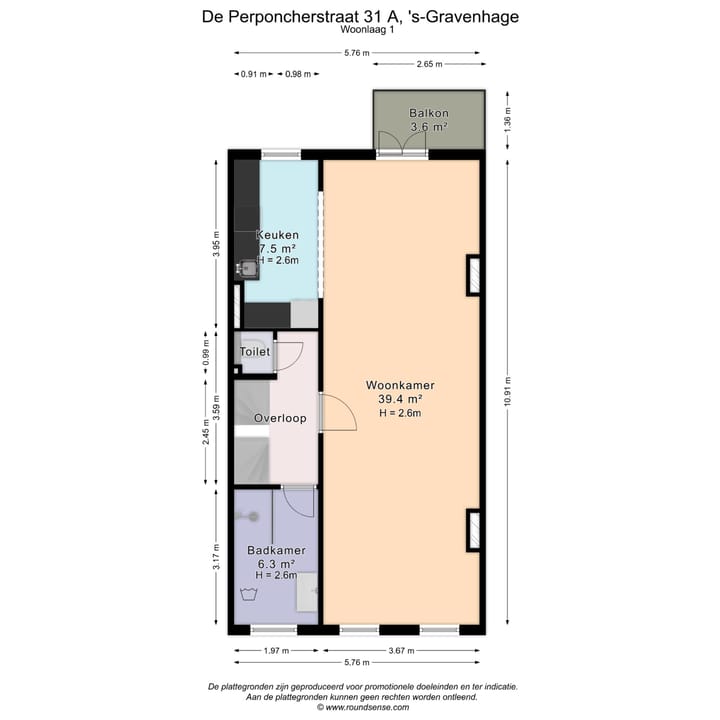 Foto 38 van De Perponcherstraat 31-A