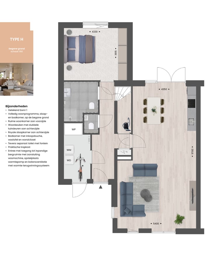 Foto 2 van Levensloopbestendige tweekapper type H (Bouwnr. 6)