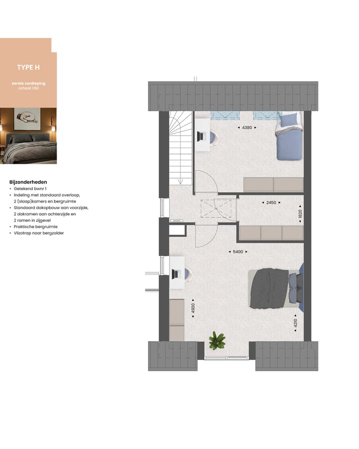 Foto 3 van Levensloopbestendige tweekapper type H (Bouwnr. 6)