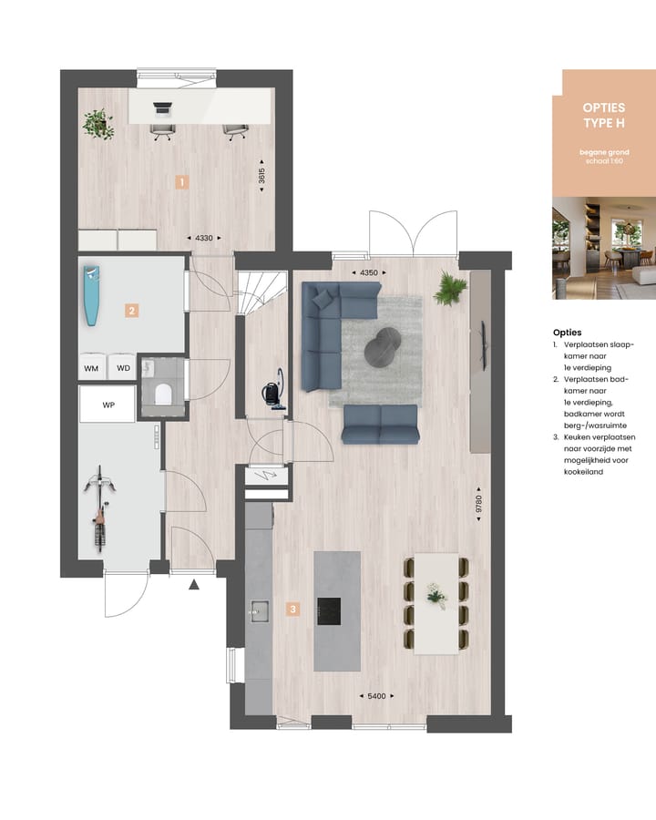 Foto 5 van Levensloopbestendige tweekapper type H (Bouwnr. 6)