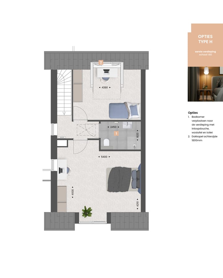 Foto 6 van Levensloopbestendige tweekapper type H (Bouwnr. 6)