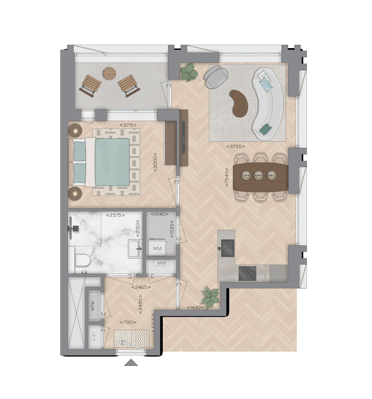 Foto 4 van Buurtappartement (Bouwnr. 122)