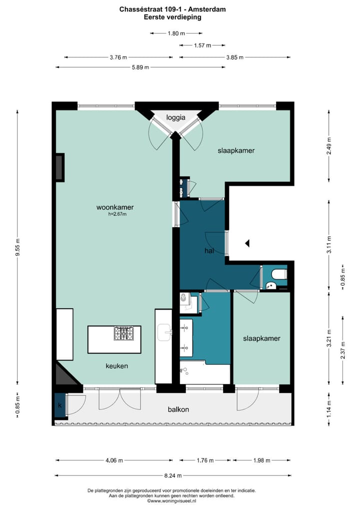 Foto 22 van Chasséstraat 109-1