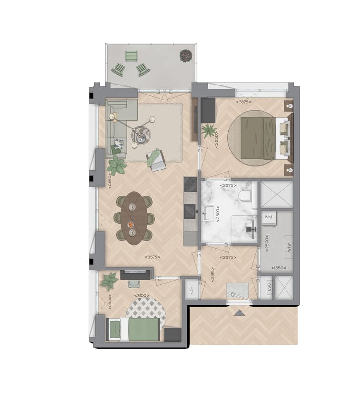 Photo 3 of Buurtappartement (Bouwnr. 109)