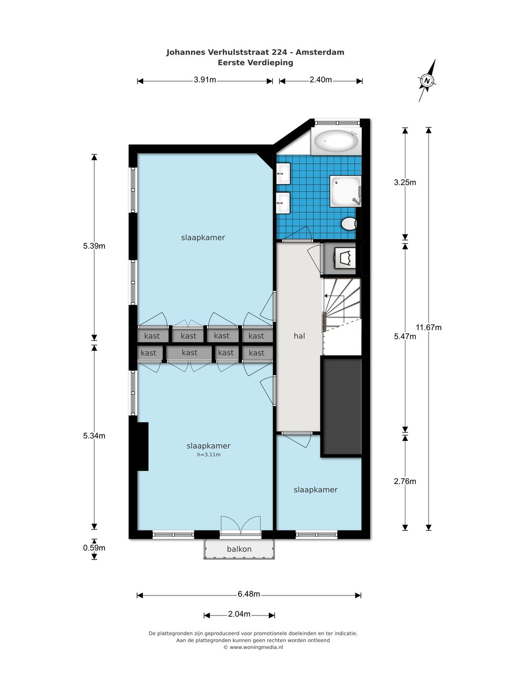 Foto 53 van Johannes Verhulststraat 224-H