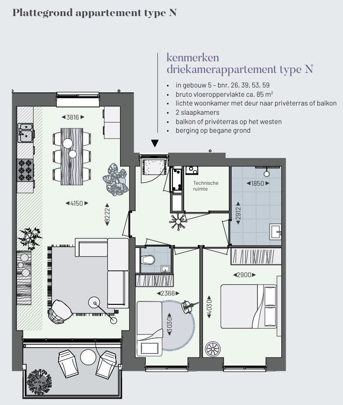 Foto 28 van De Tureluur - 41 appartementen Hanzekwartier