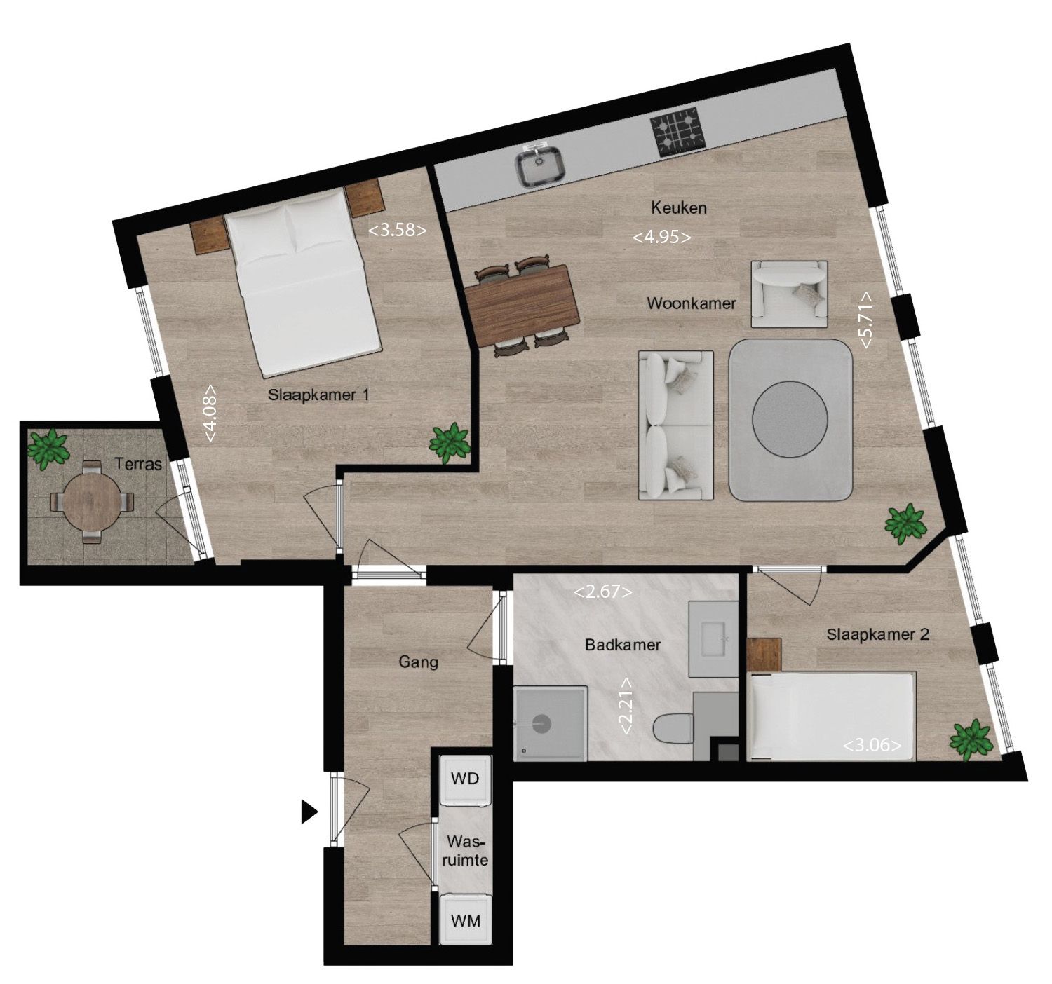 Foto 3 van Appartement 3 (Bouwnr. 0)