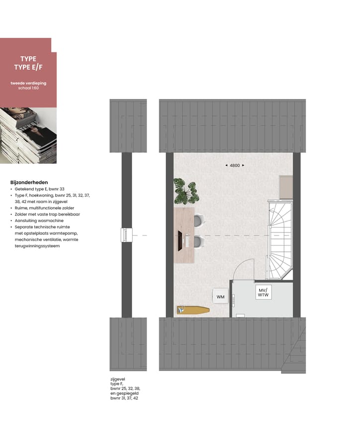 Foto 5 van Tussenwoning | type E (Bouwnr. 36)