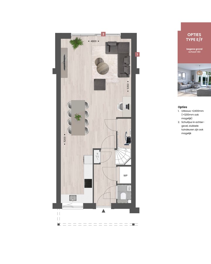 Foto 6 van Tussenwoning | type E (Bouwnr. 36)